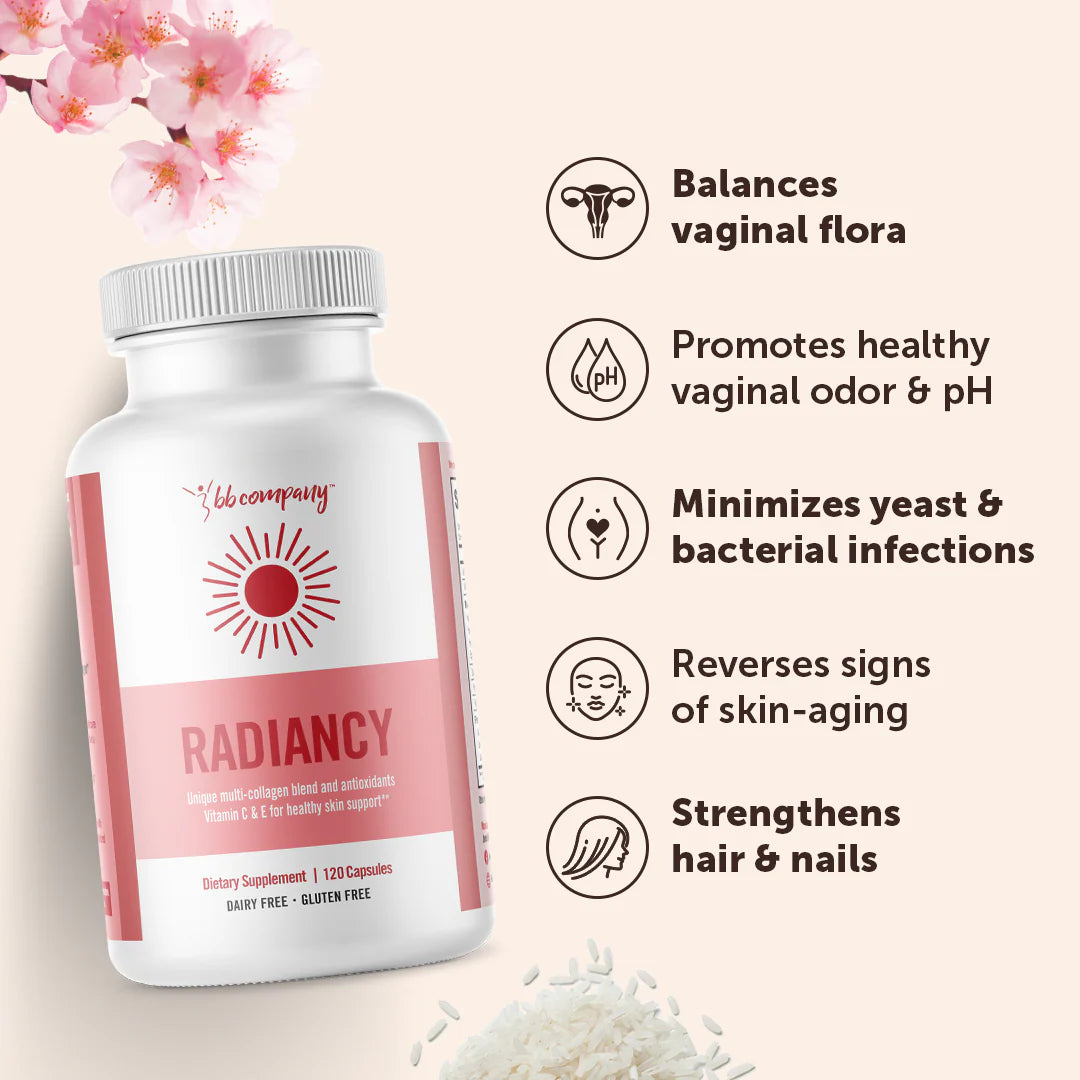 Radiancy Vaginal Probiotics for Vaginal Dryness, pH Balance Fights Itch, Odor
