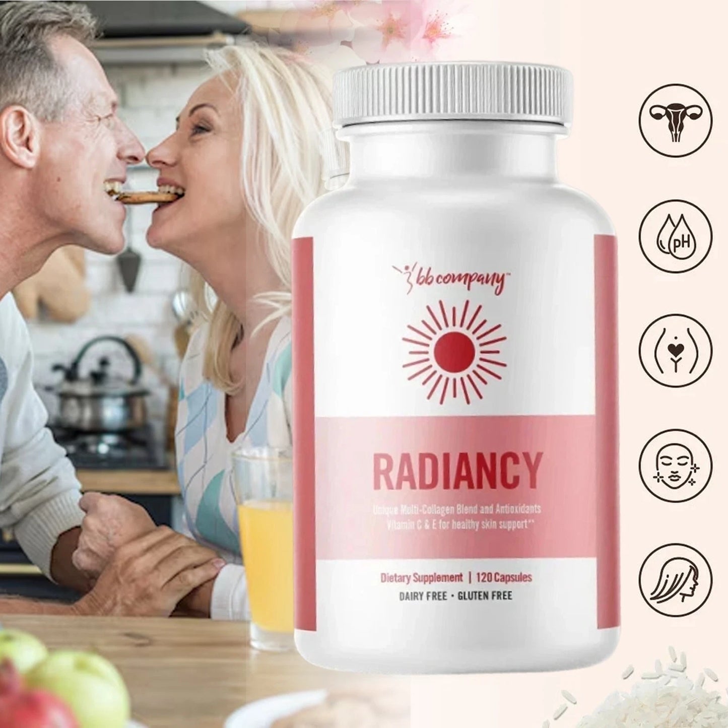 Radiancy Vaginal Probiotics for Vaginal Dryness, pH Balance Fights Itch, Odor